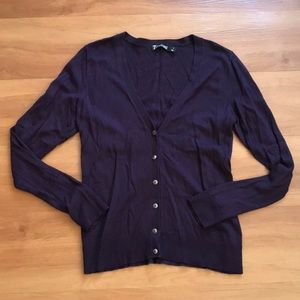 7th Avenue New York & Company Purple Cardigan. Size Medium